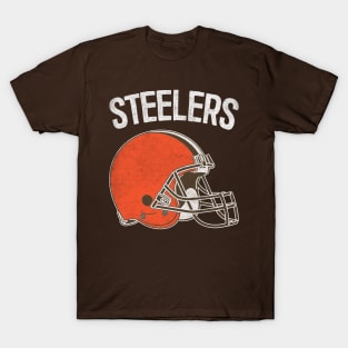 Cleveland Browns/Pittsburgh Steelers Meme Mashup Design T-Shirt